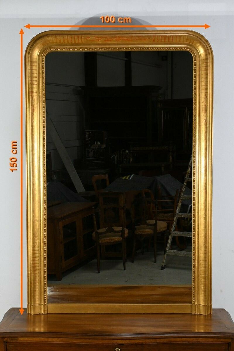 Gilded Leaf Mirror, Louis Philippe Period – Part 1 Of The 19th Century photo furniture
