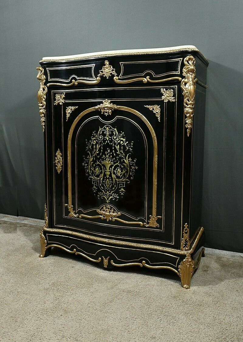 Blackened Pearwood Sideboard, Napoleon III Period – Mid 19th Century photo for sale