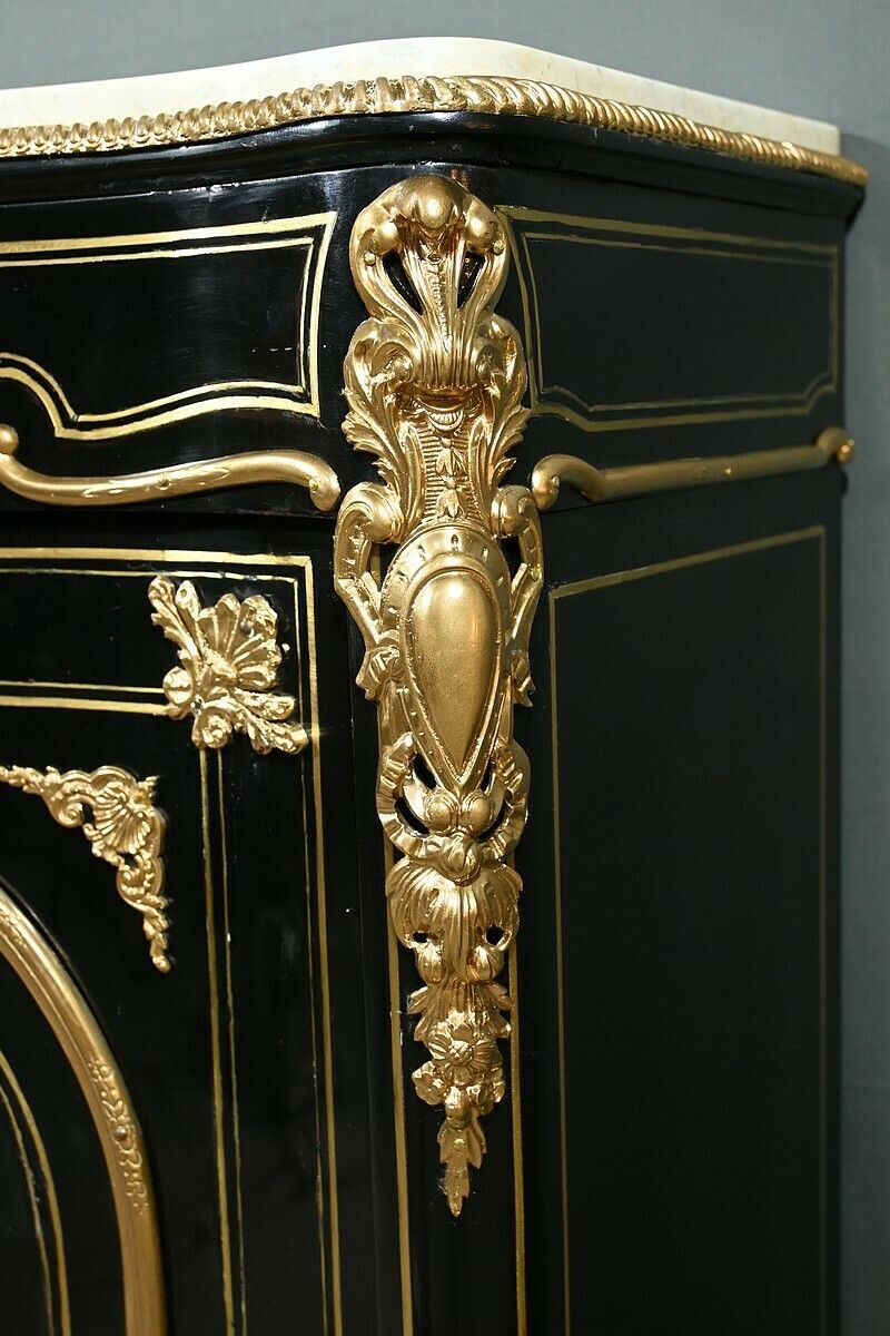 5500.0 Blackened Pearwood Sideboard, Napoleon III Period – Mid 19th Century photo
