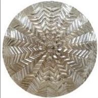 Pair Of Vintage Geometric Zigzag Amber Glass Ceiling Or Wall Lights Flushmount, 1960s photo furniture