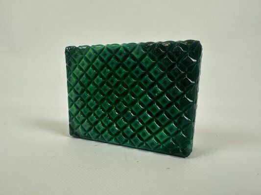 Bohemian Malachite Ashtray From Jablonec Glassworks, 1960s photo Home Decor