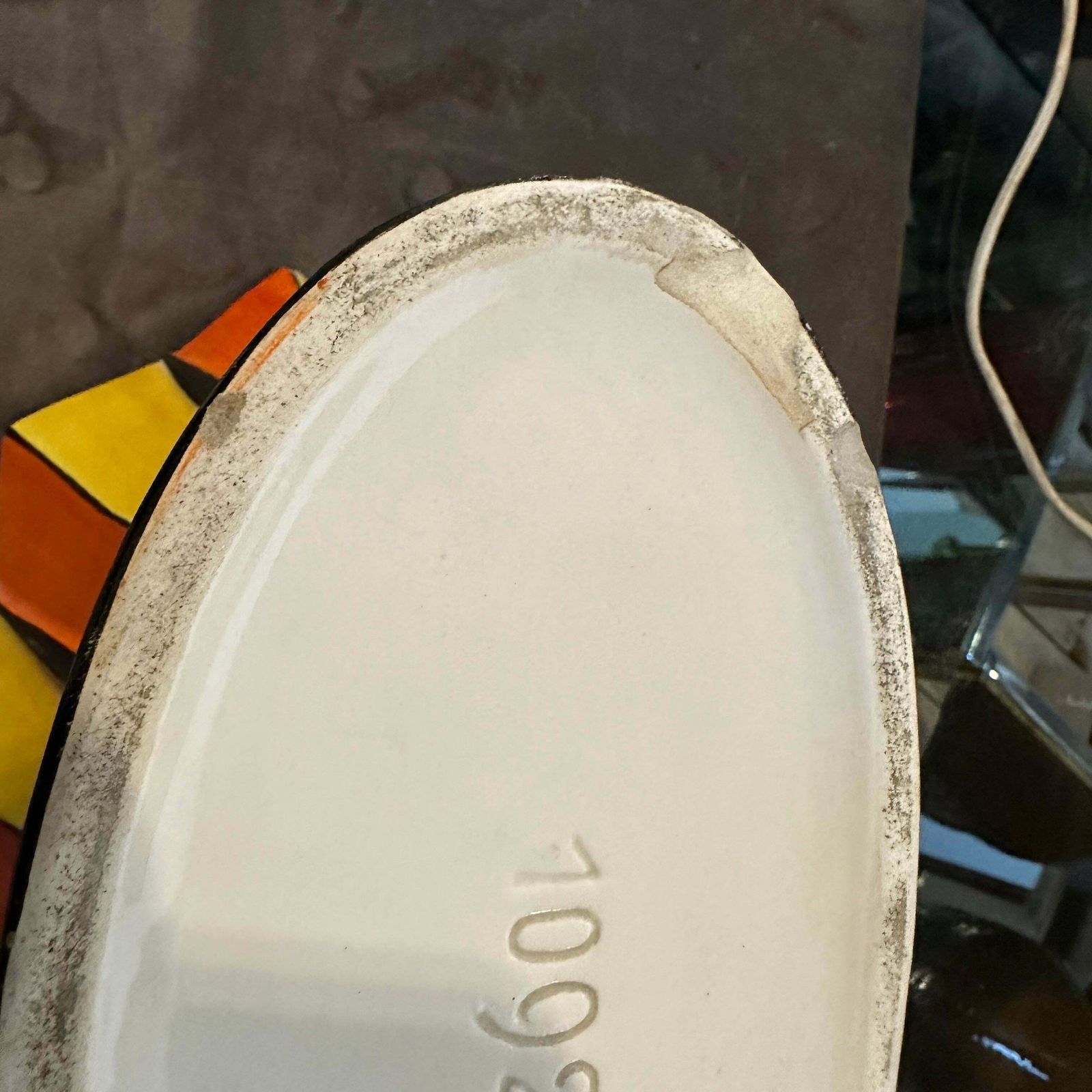 photo for sale 1940s Art Deco Hand Painted Porcelain Czech Vase