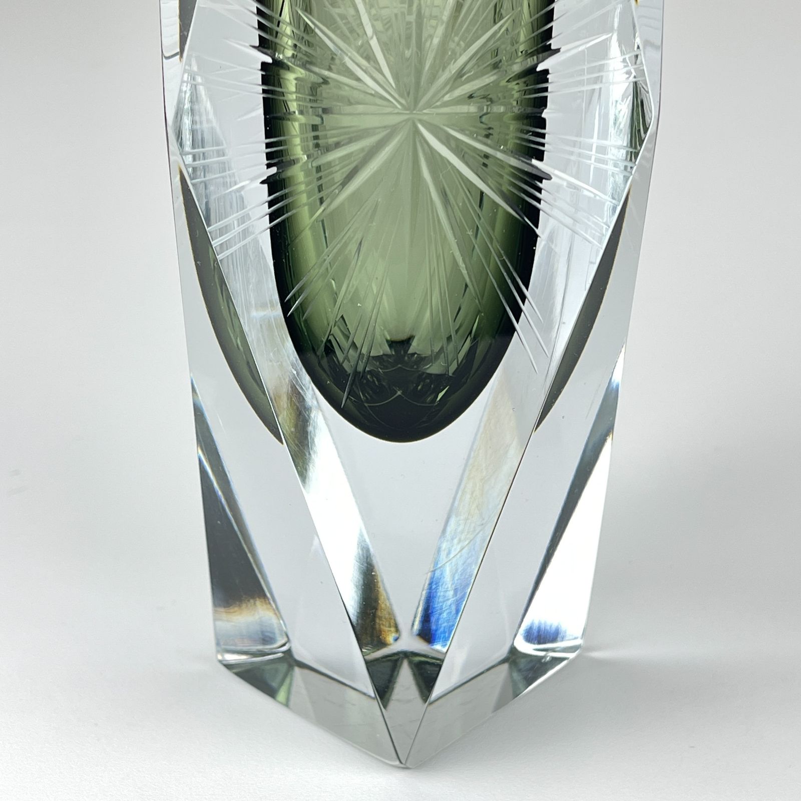 Original Sommerso Murano Glass Vase By Pagnin & Bon, Italy 1960s photo furniture