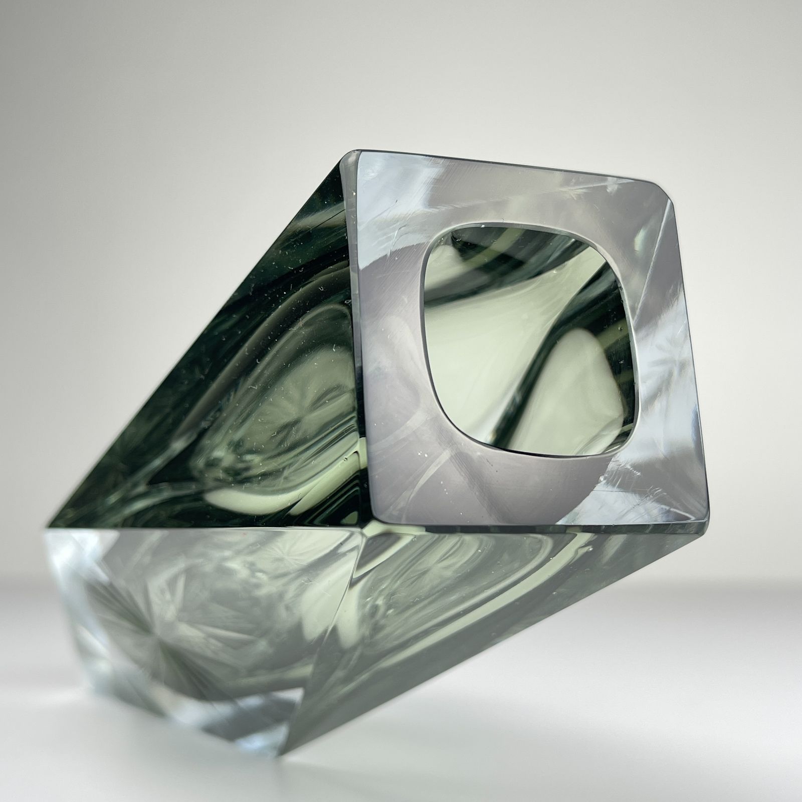 Original Sommerso Murano Glass Vase By Pagnin & Bon, Italy 1960s photo buy