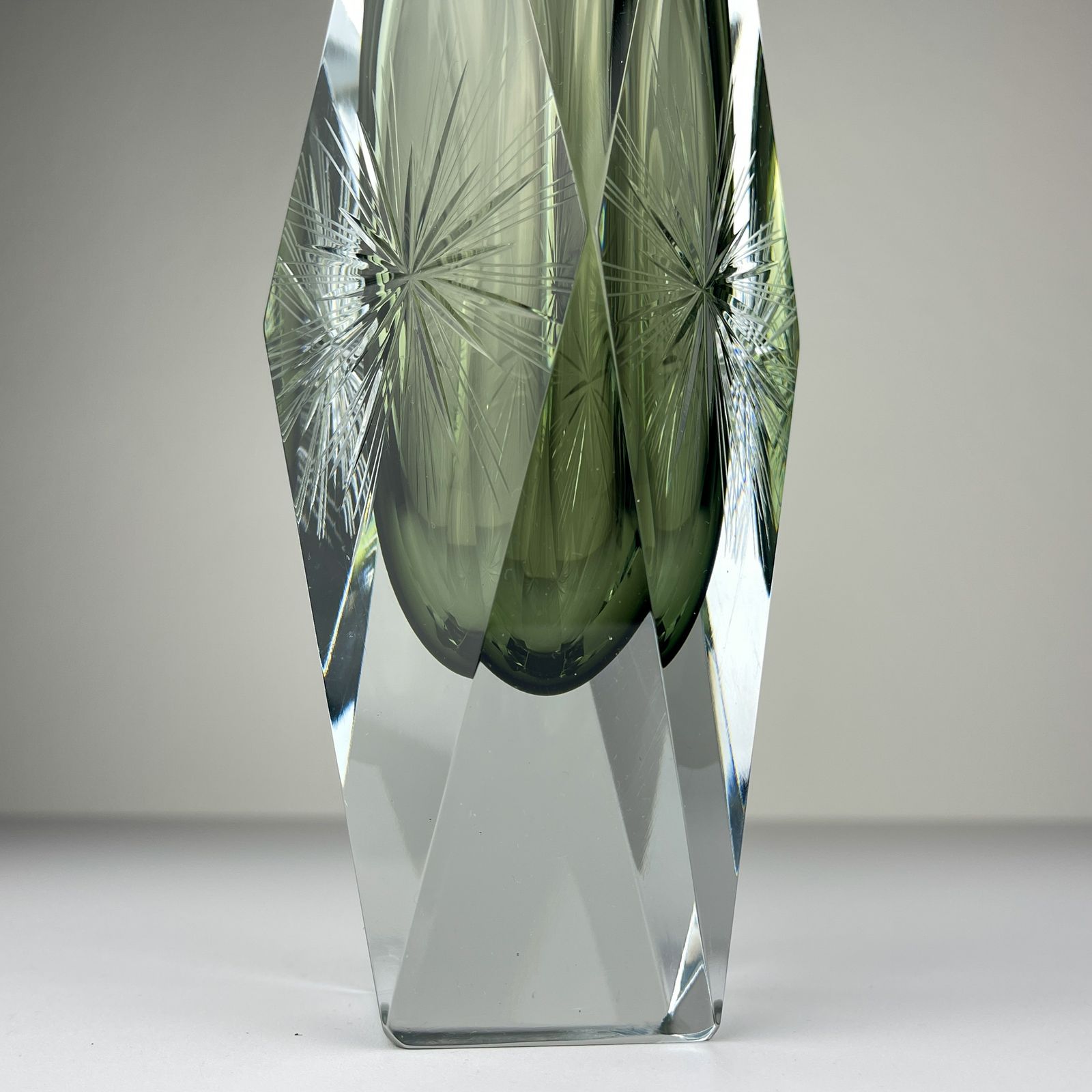 Original Sommerso Murano Glass Vase By Pagnin & Bon, Italy 1960s photo vintage