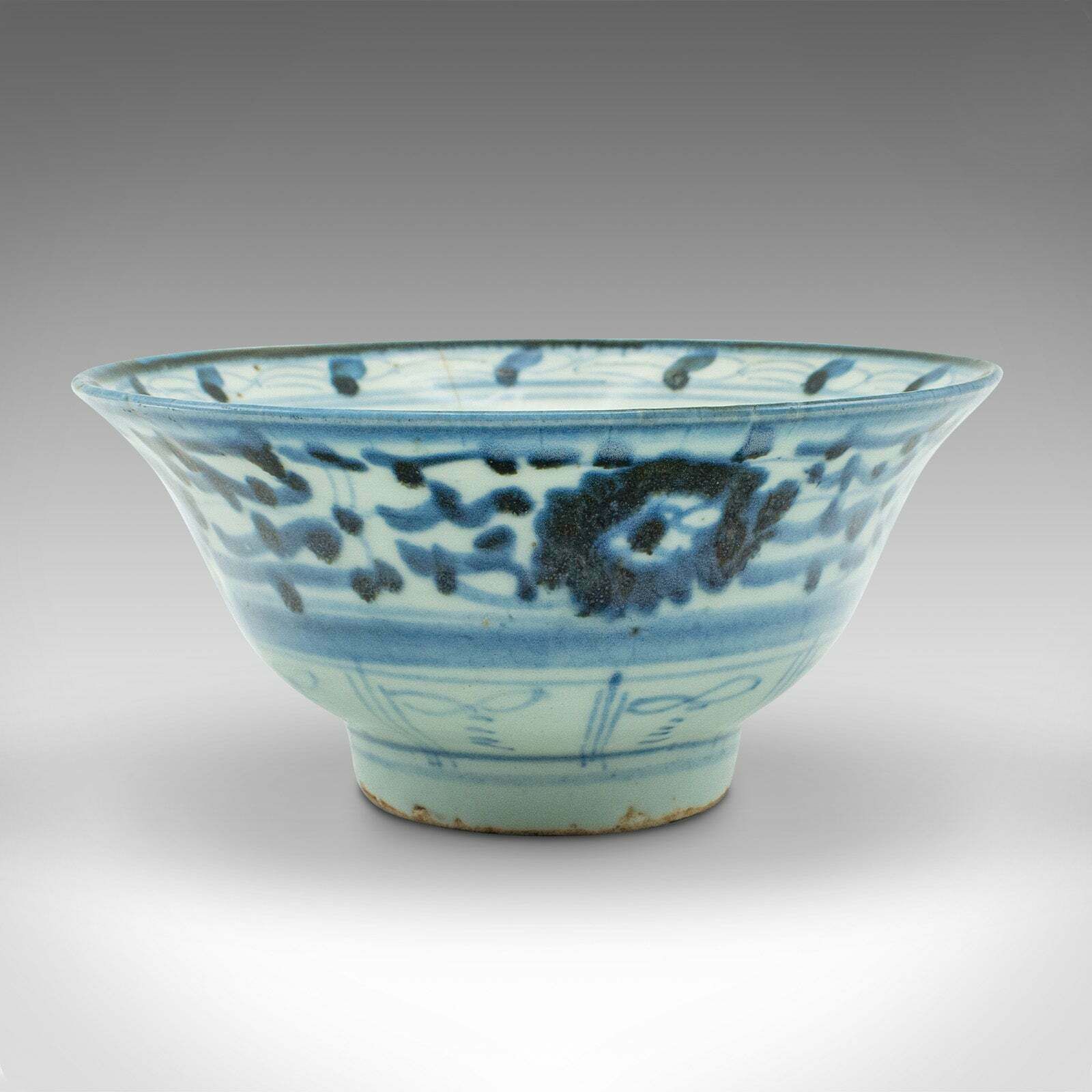 Antique Personal Tea Set, Chinese, Qing Dynasty, Ceramic, Bowl, Saucer, Georgian photo Home Decor