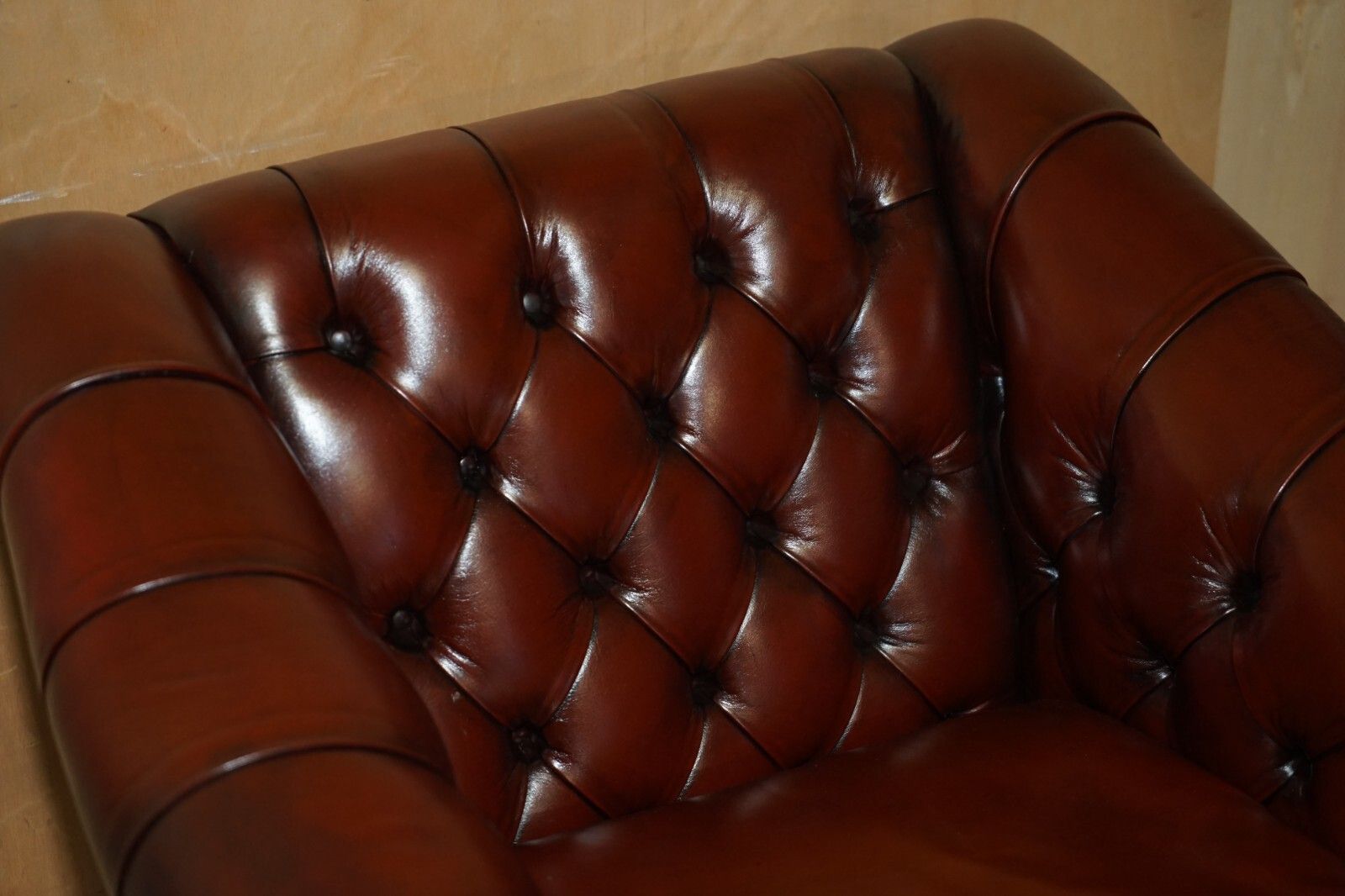 Fine Pair Of Restored Chesterfield Lutyens Viceroy Brown Leather Club Armchairs photo Furniture