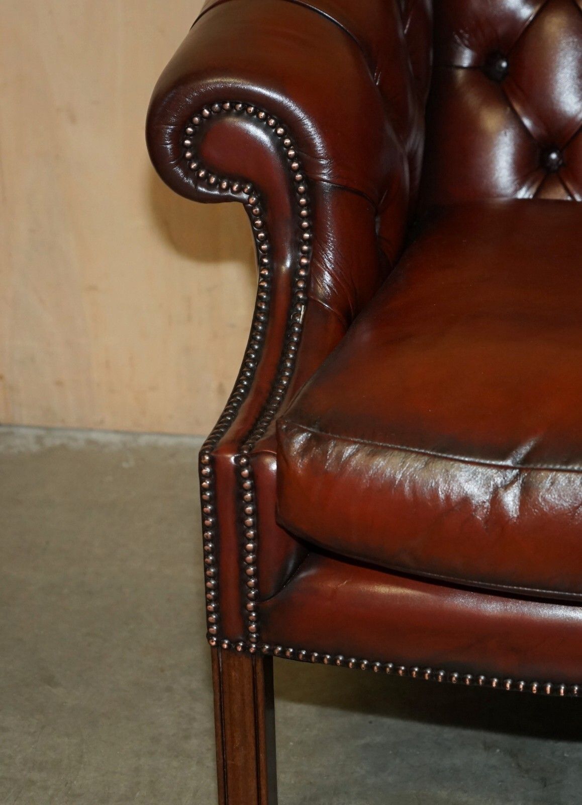Fine Pair Of Restored Chesterfield Lutyens Viceroy Brown Leather Club Armchairs photo buy
