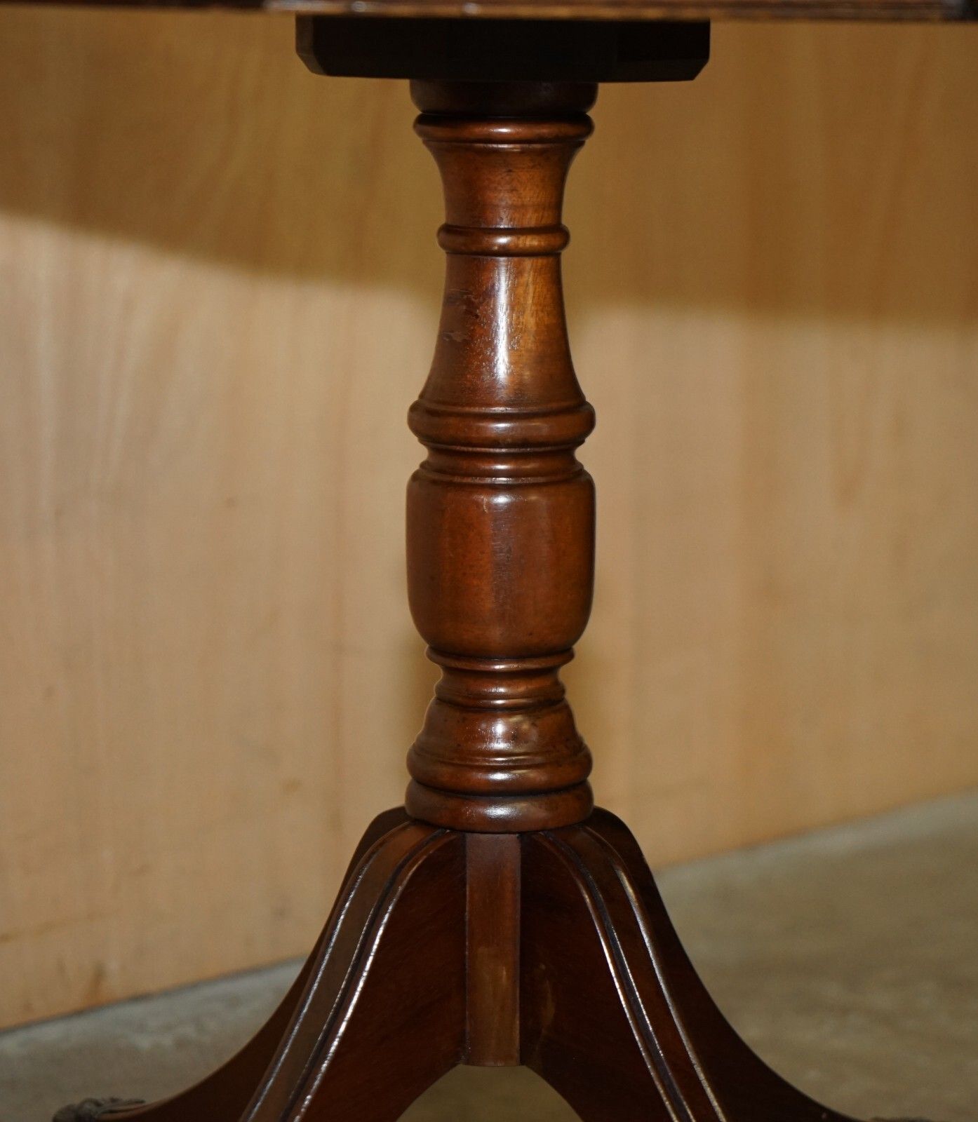 photo for sale Pair Of Mid Century Modern Andrew Thompson Burr Oak Side End Lamp Wine Tables