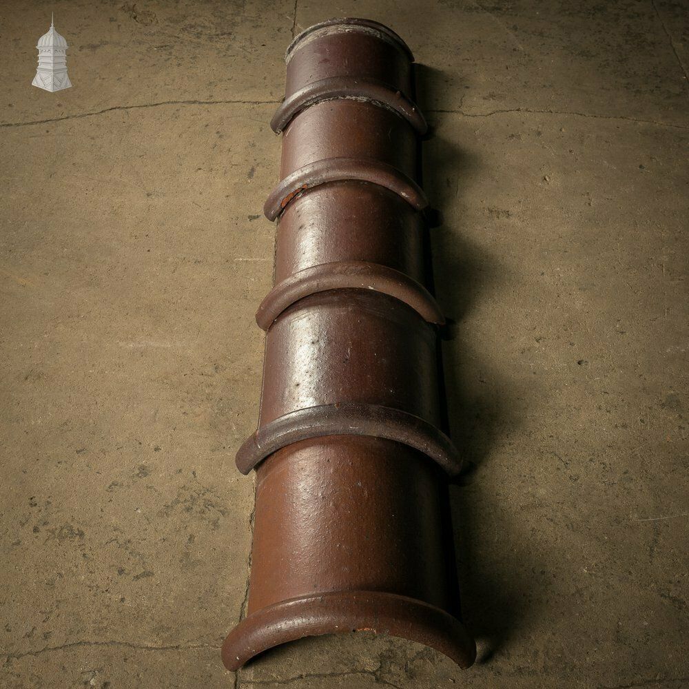 Half Round Ridge, Interlocking Salt Glazed Ridge Tile photo 720.0
