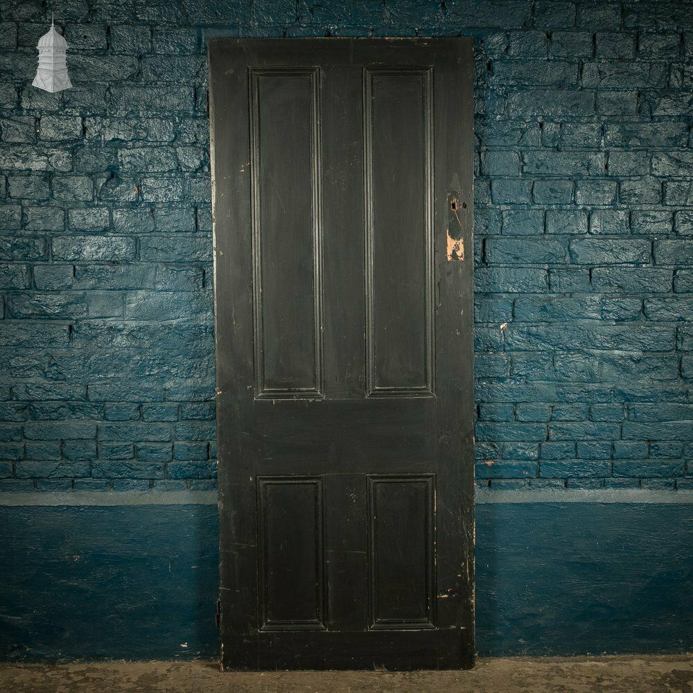 Pine Panelled Door, Moulded 4 Panel