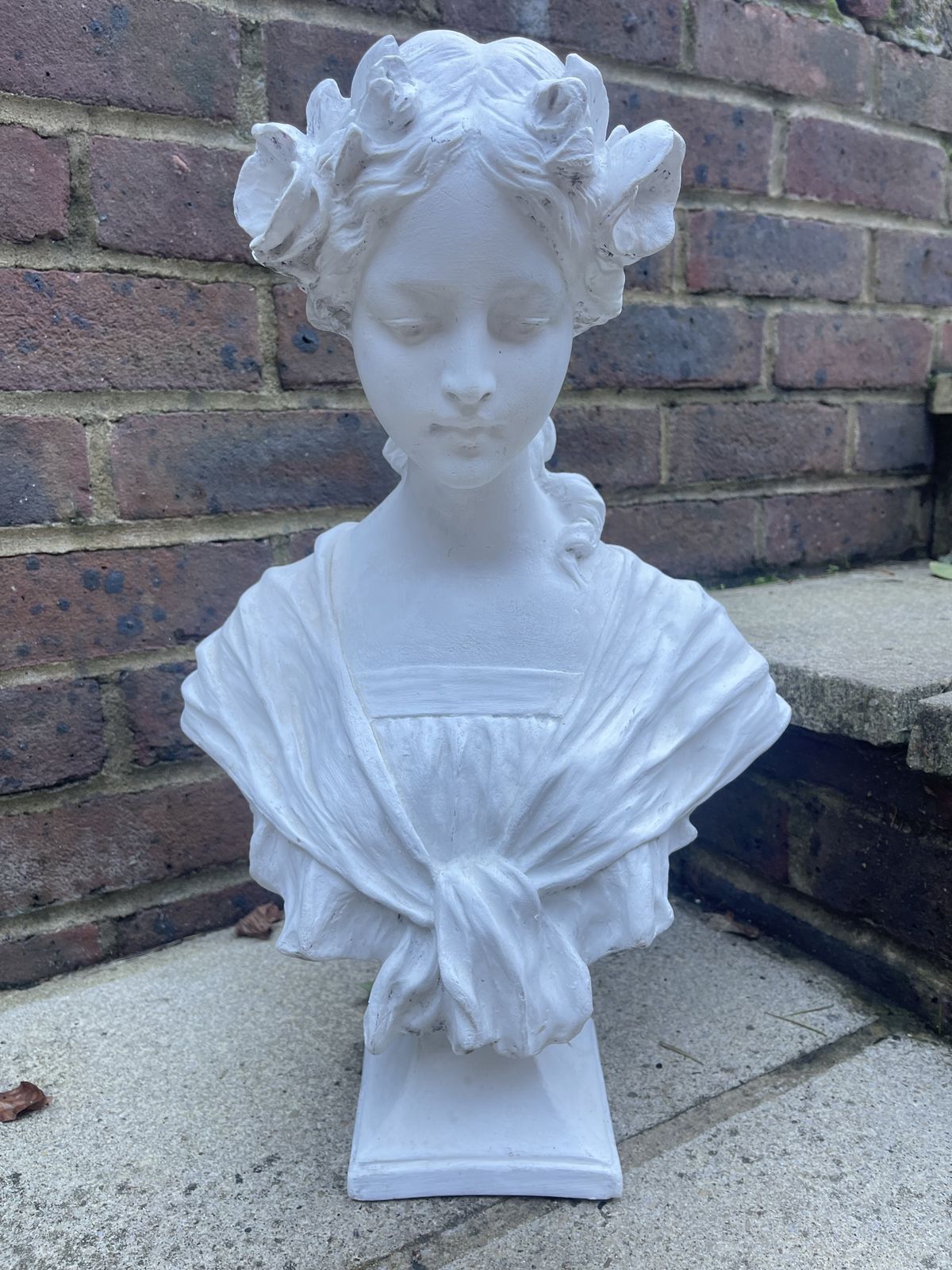 By Gustave Van Vaerenberg 1873 1927 Bust Of Annabel, Early 20th Century photo Art