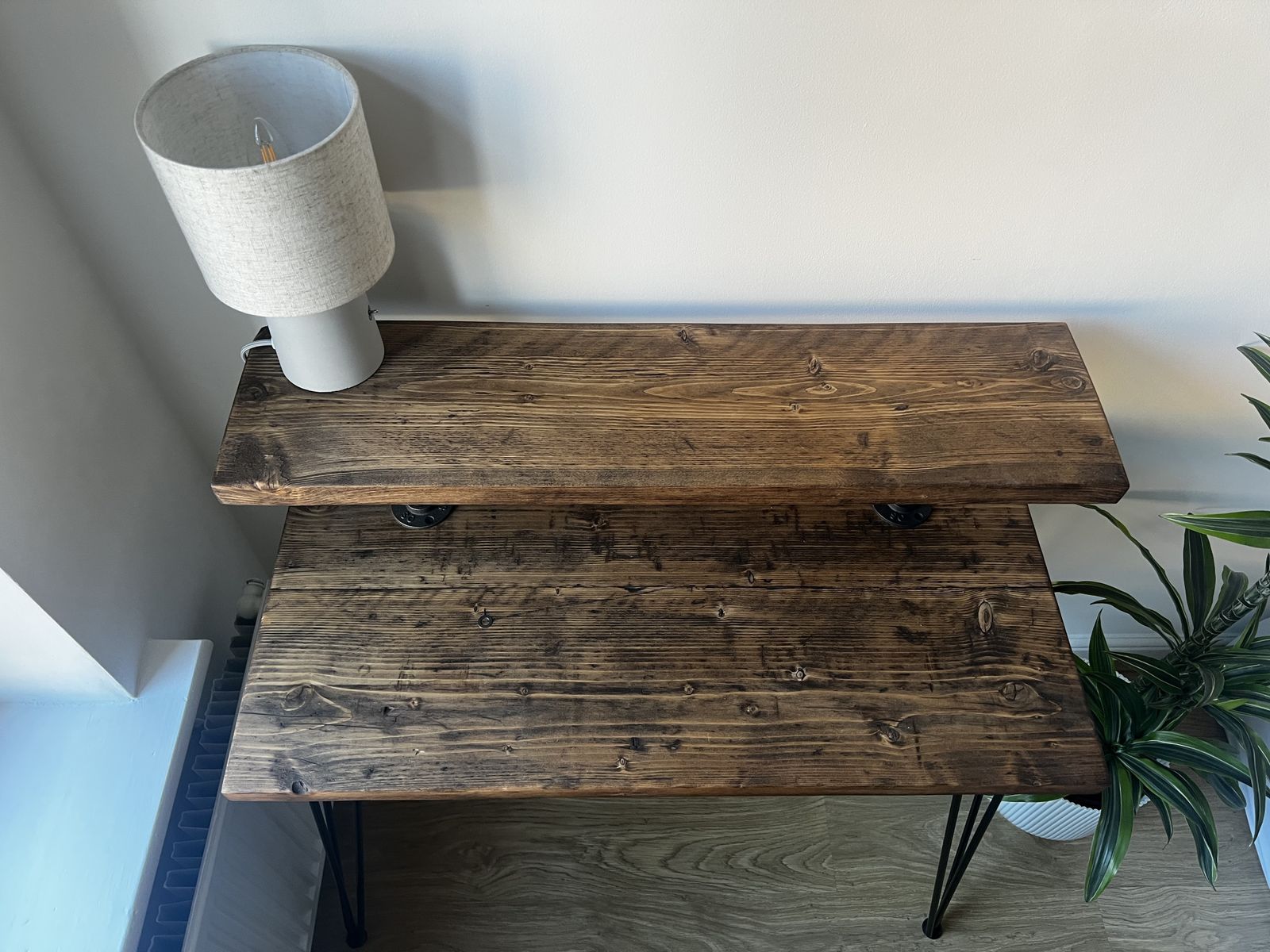 Industrial Reclaimed Wood Desk photo for sale