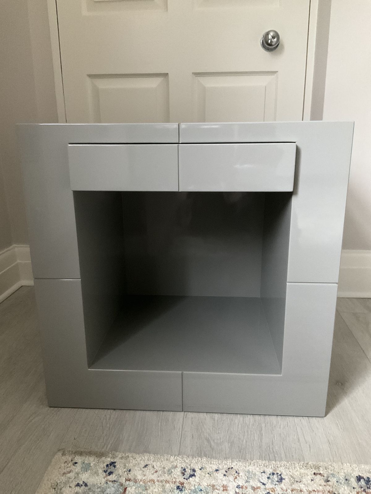 Kelly Hoppen Cube Side Tables Grey photo furniture