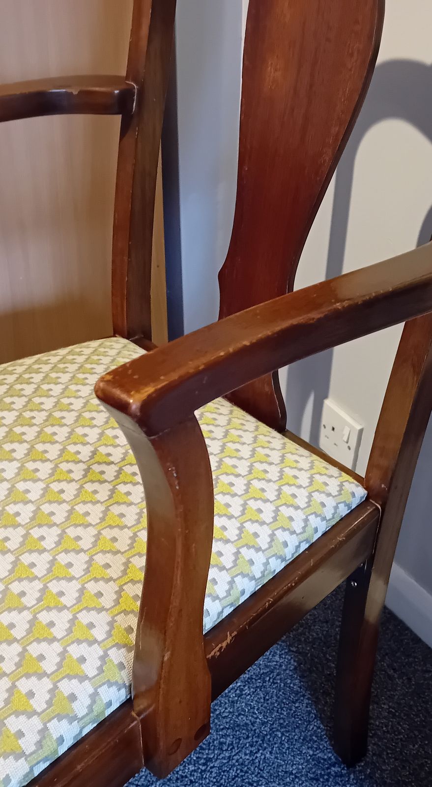 Antique Oak Dining Arm Chair / Carver photo furniture