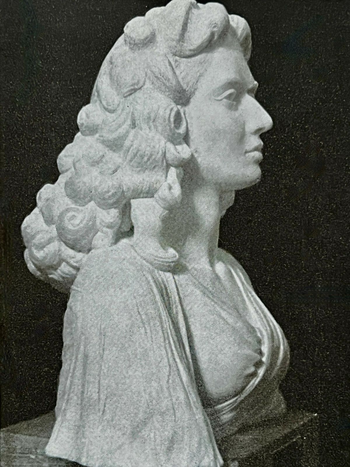 photo for sale An English Marble Bust Of A Lady