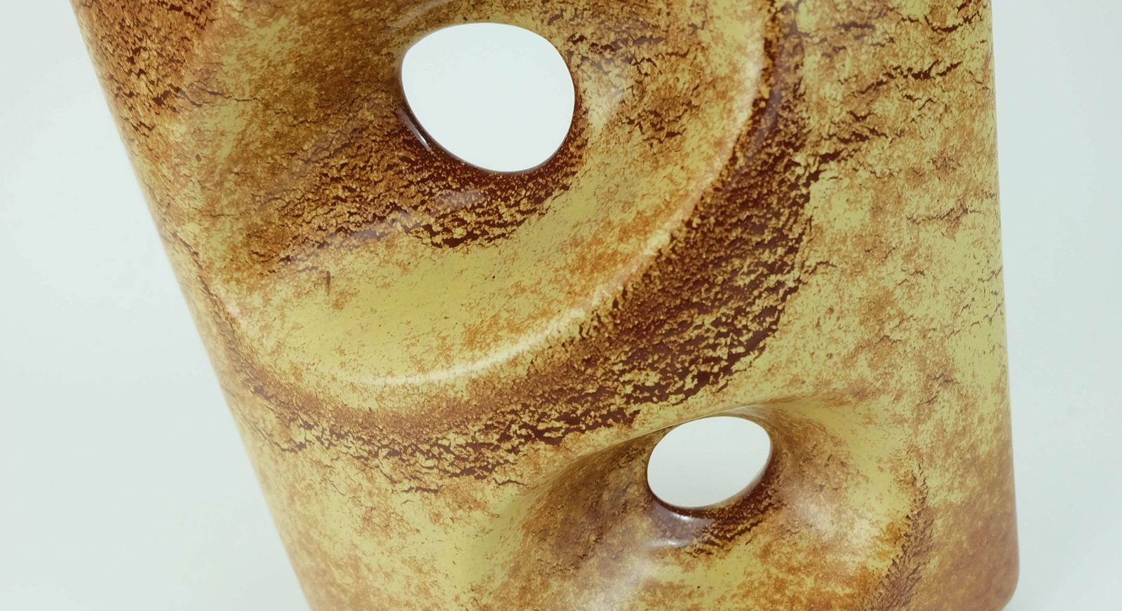photo for sale Very Beautiful Sculptural Bertoncello Italy Ceramic Vase Roberto Rigon 1970s Model 911
