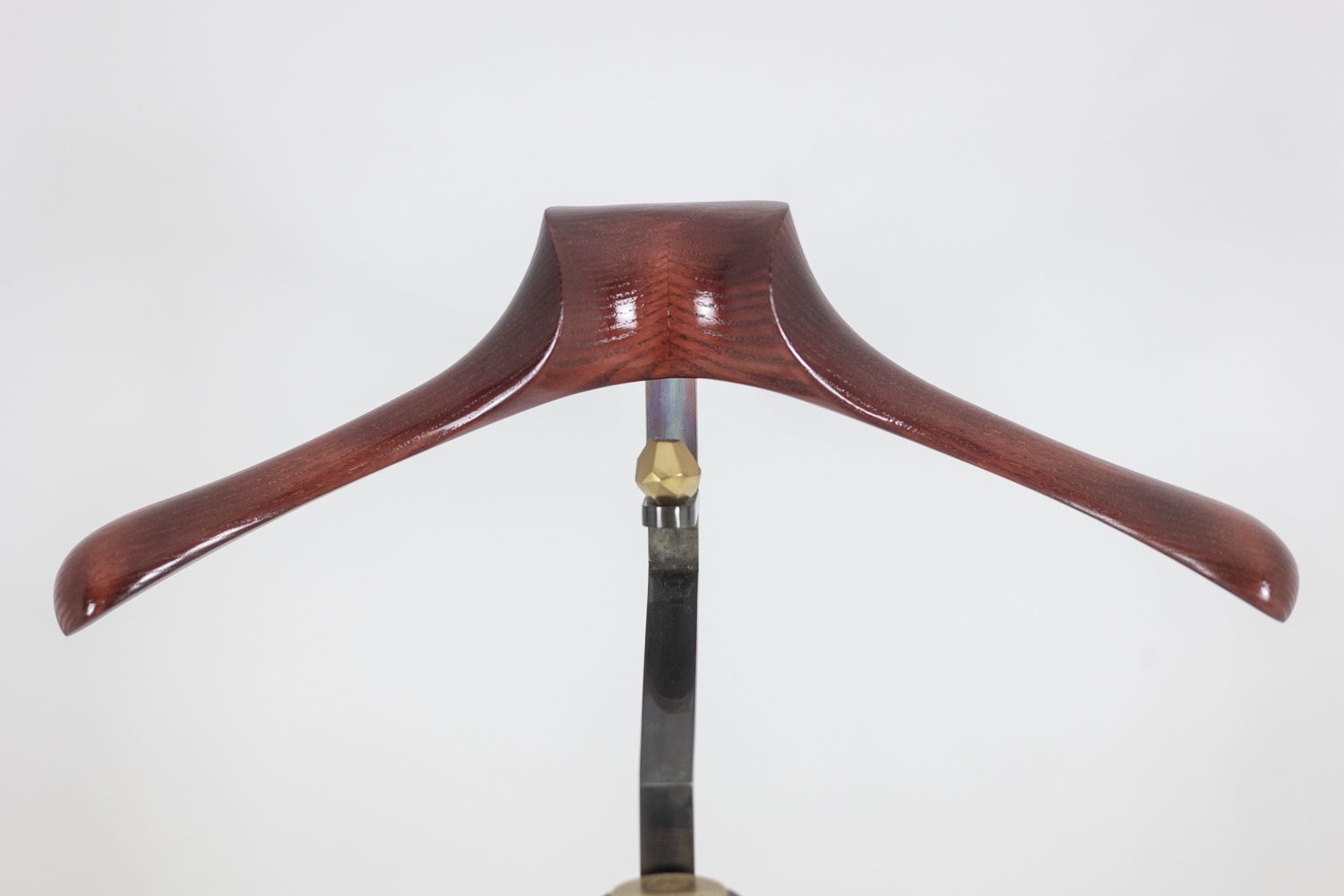 Valet In Brass, Steel And Leather. Contemporary Work. photo vinterior