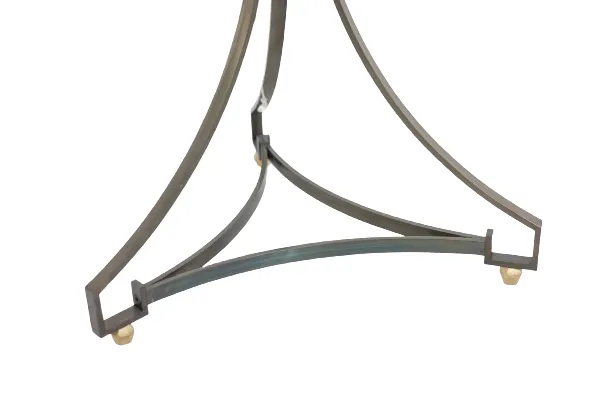 photo furniture Valet In Brass, Steel And Leather. Contemporary Work.