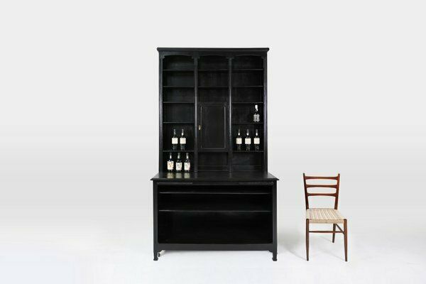 Art Nouveau Farmacist Cabinet In Oak, France, 1910 photo furniture