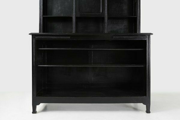Art Nouveau Farmacist Cabinet In Oak, France, 1910 photo vintage