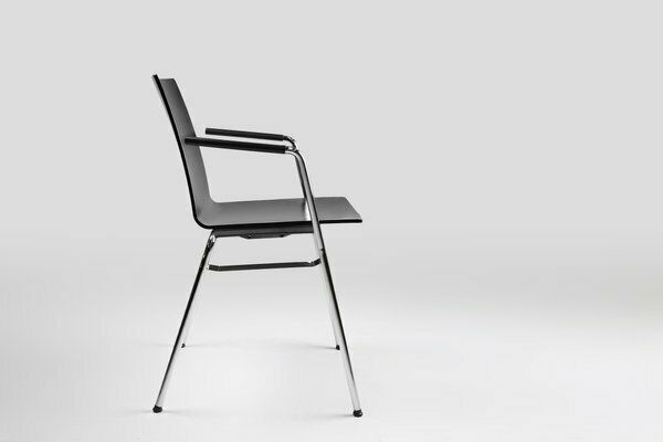 Mid Century Modern Black Chair In With Armrests, Belgium photo furniture