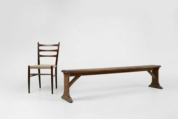 Rustic French Bench In Oak With Carvings And Nice Patina, 1850s photo furniture