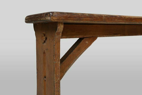 Rustic French Bench In Oak With Carvings And Nice Patina, 1850s photo for sale