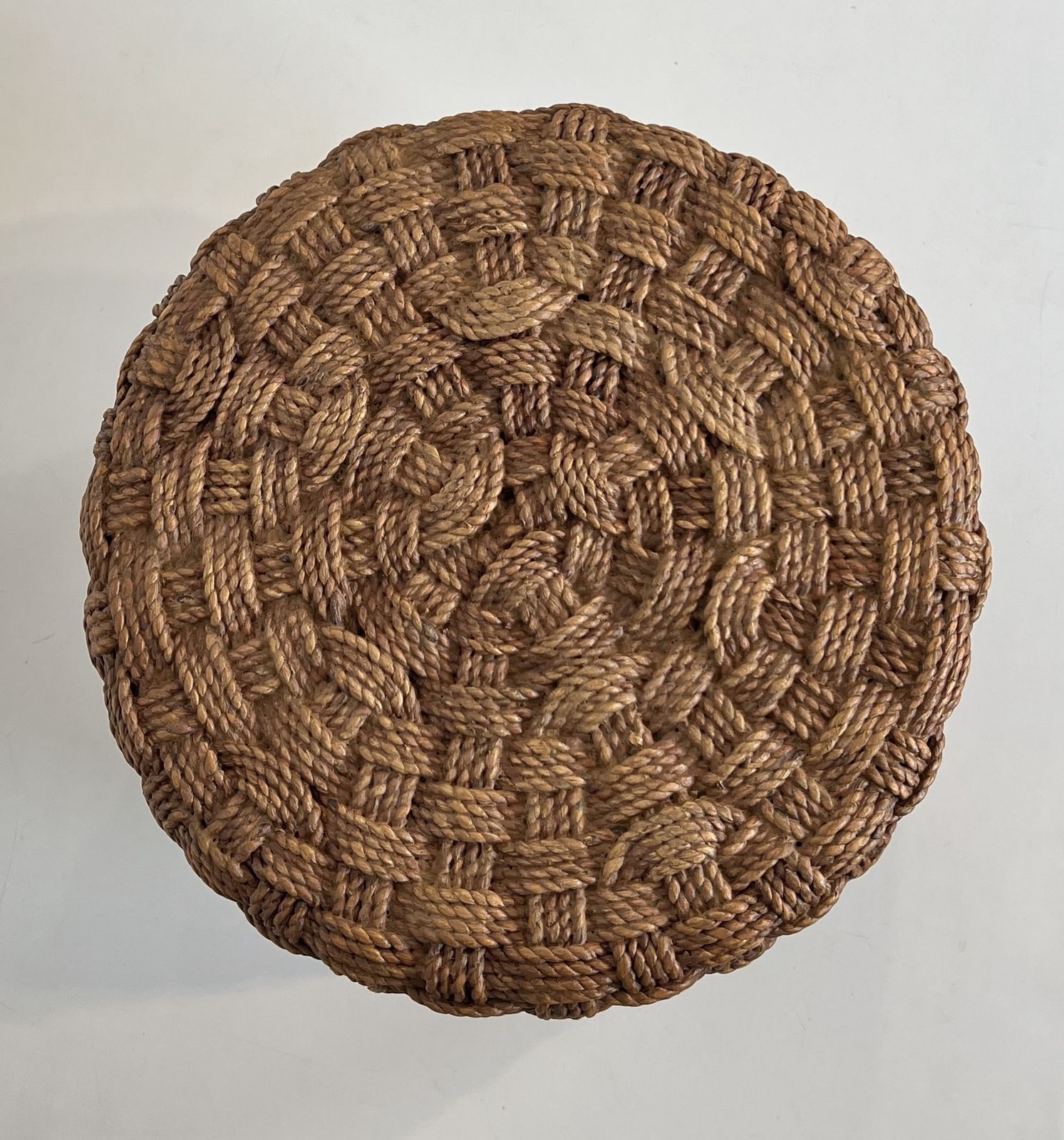 Rope Stool In The Style Of Audoux Minet photo vintage
