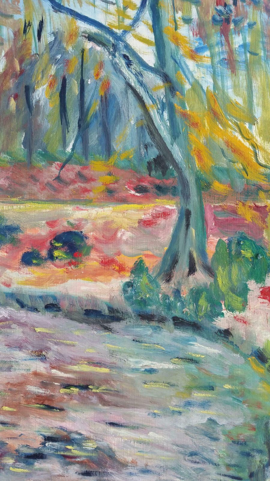Unknown20th Century French Oil Painting Provence Woodlandlate 20th Century