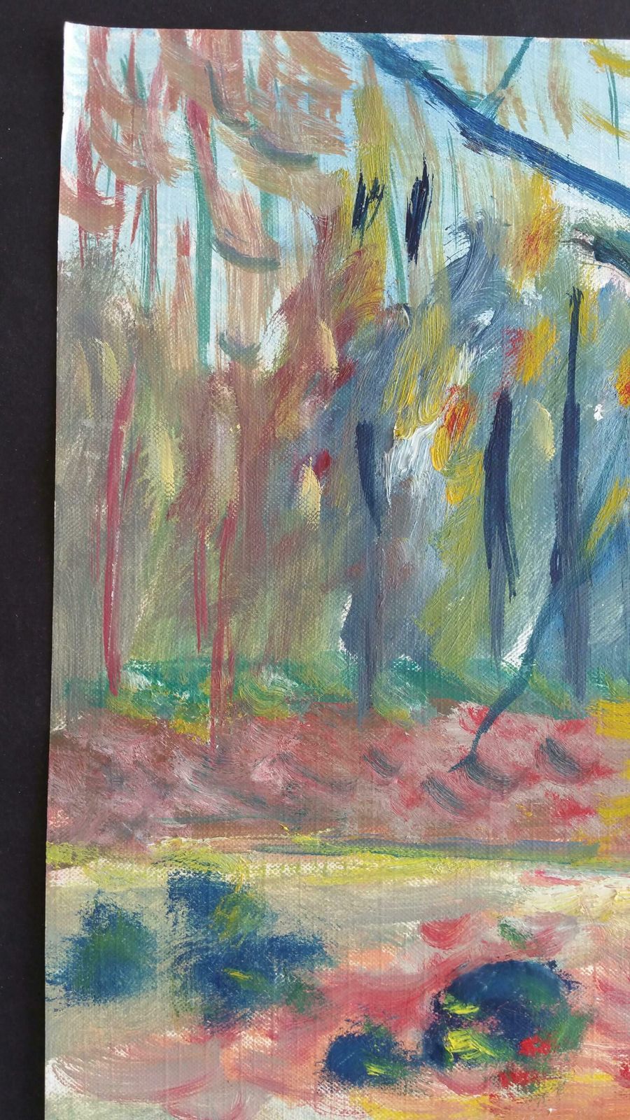 Unknown20th Century French Oil Painting Provence Woodlandlate 20th Century photo Art