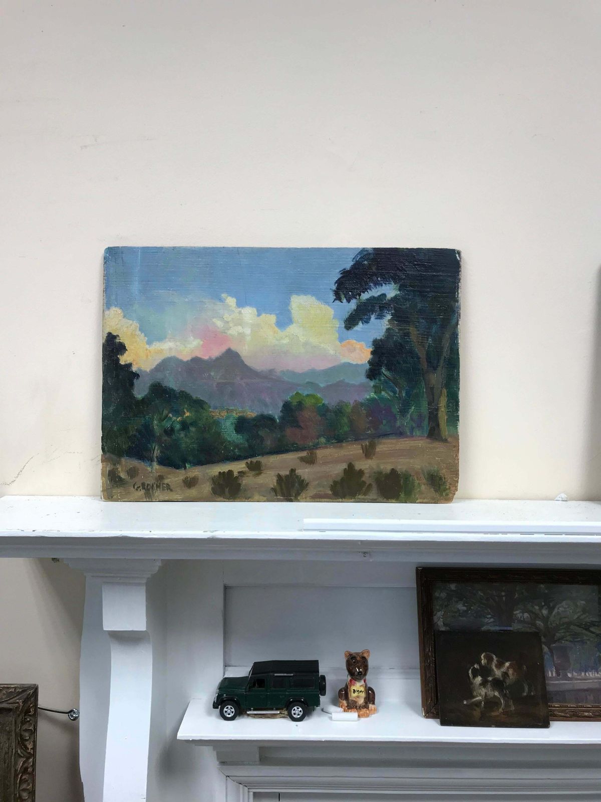 George Rocher1930's French Provencal Signed Oil Fauvist Colors Beautiful Skyc. 1930's photo furniture