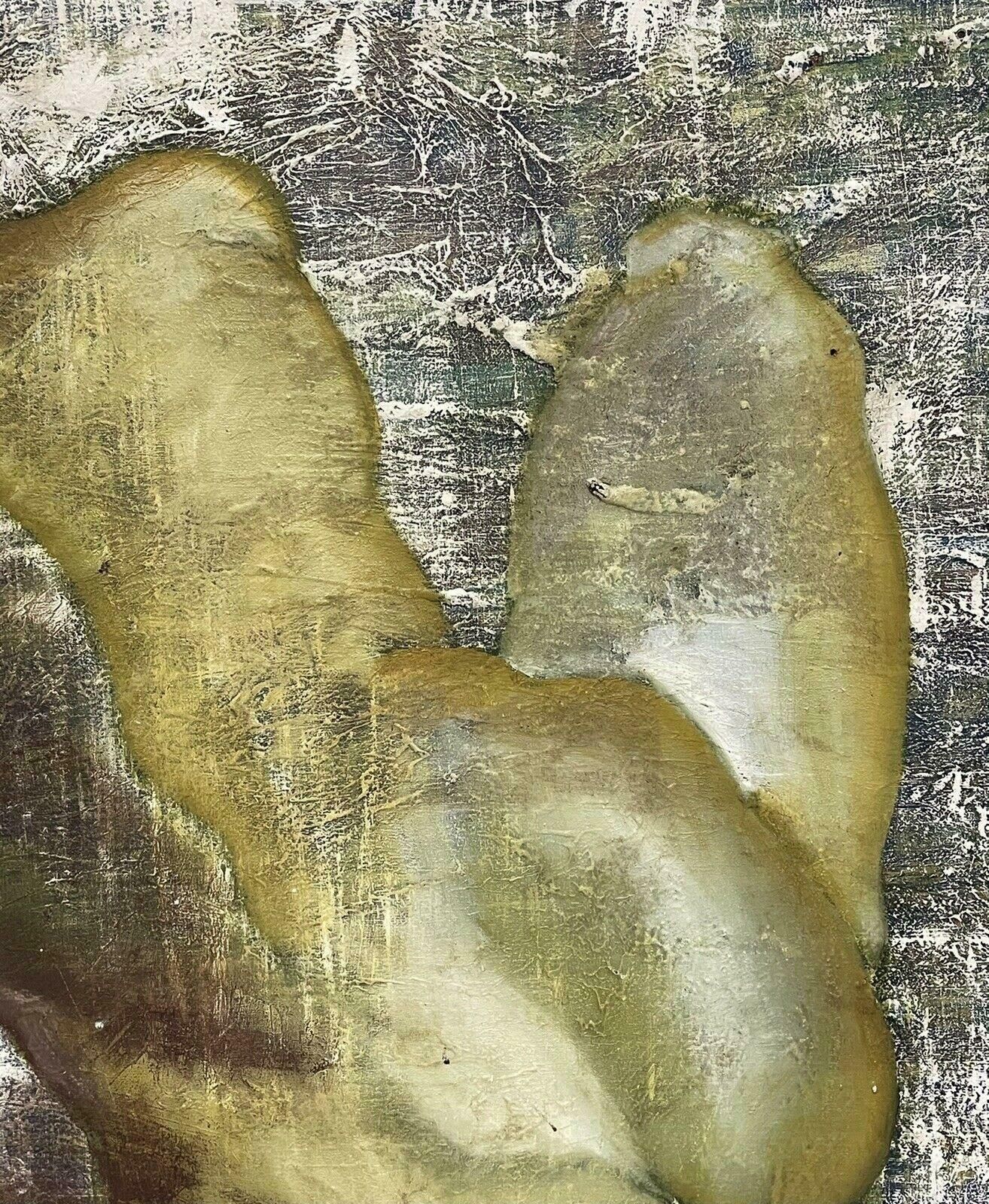 Unknownlarge French Modernist Signed Oil Painting   Nude Figure Seated From Behind20th Century photo vinterior