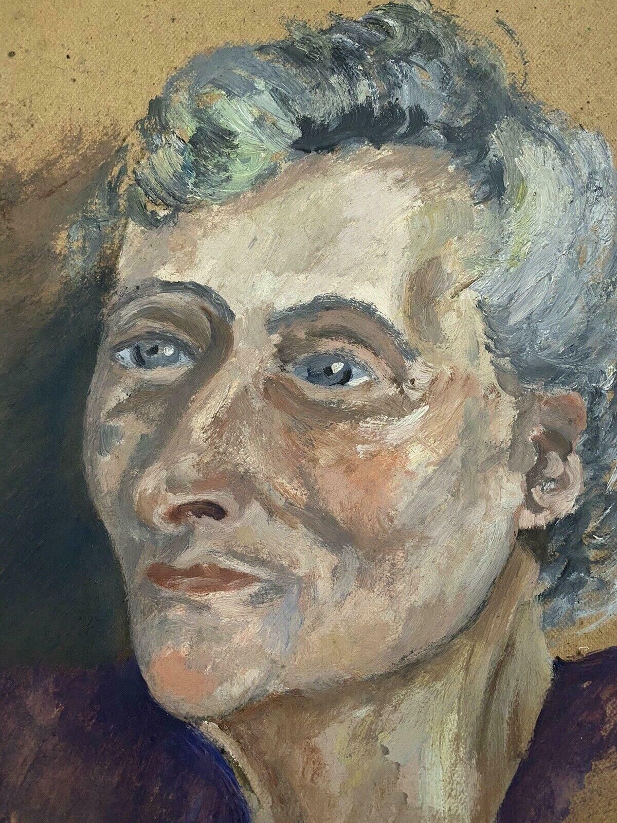 Genevieve Zondervan (1922 2013)genevieve Zondervan (1922 2013) French Oil Painting   Mid Century Portrait Ladyc. 1990's photo furniture