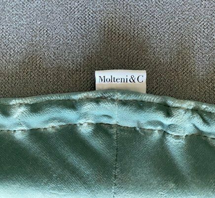 photo vinterior D.154.2 Armchair In Light Blue Suede Fabric By Gio Ponti, 2019
