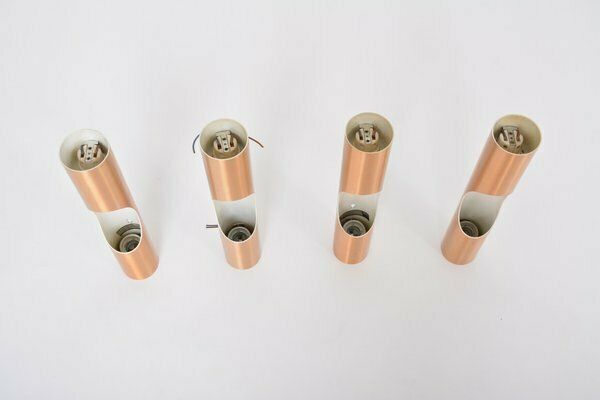 Mid Century Fuga Metal Wall Lights By Maija Liisa Komulainen For Raak, 1964, Set Of 4 photo vinterior