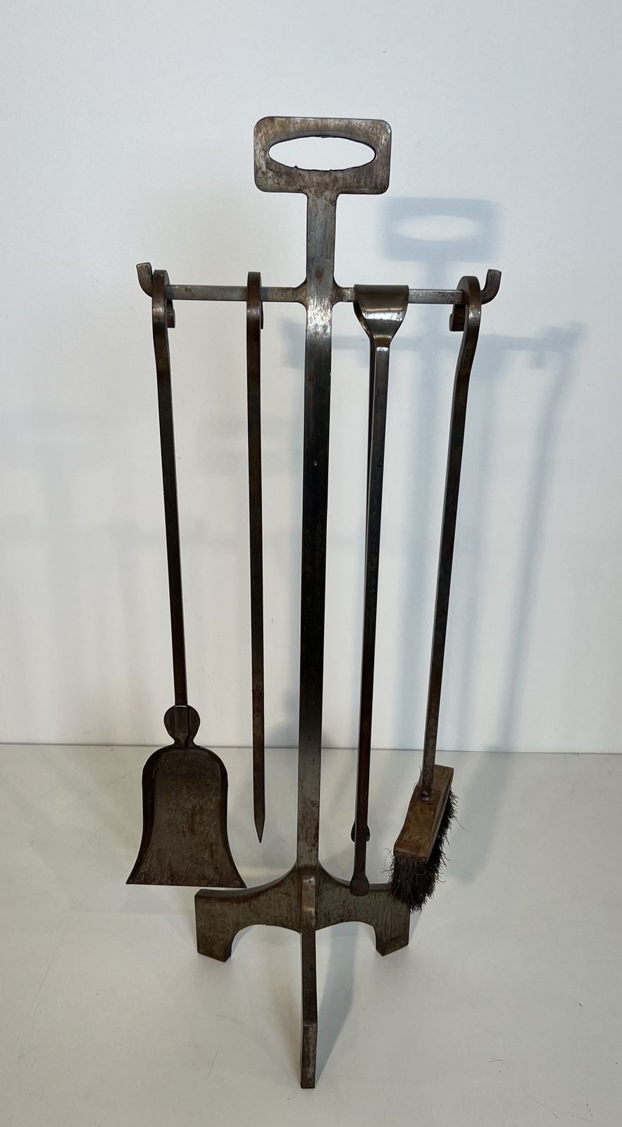 Modernist Steel Fire Kit, 1970s photo for sale