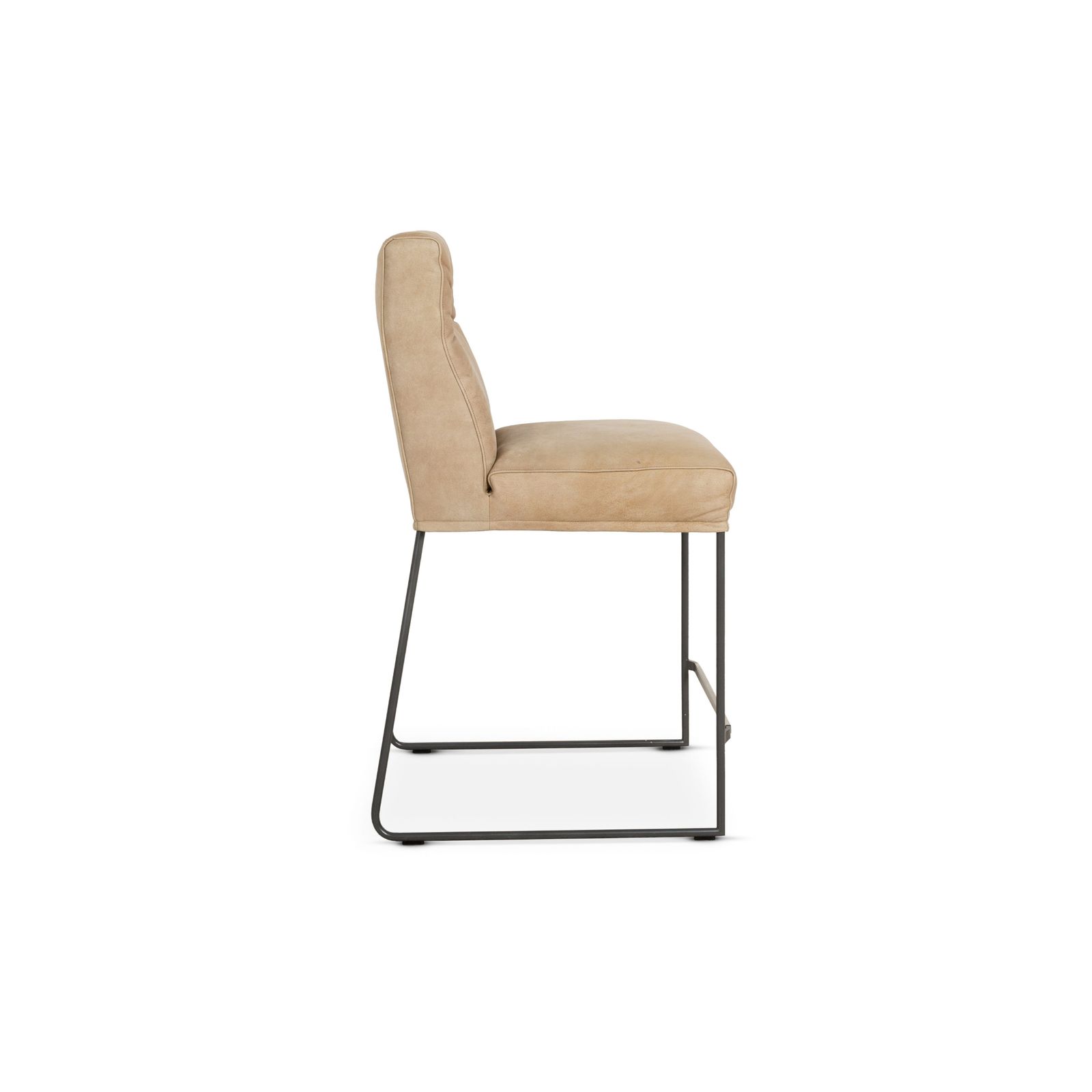 photo for sale Lot de 4 chaises KFF D Light en cuir naturel beige