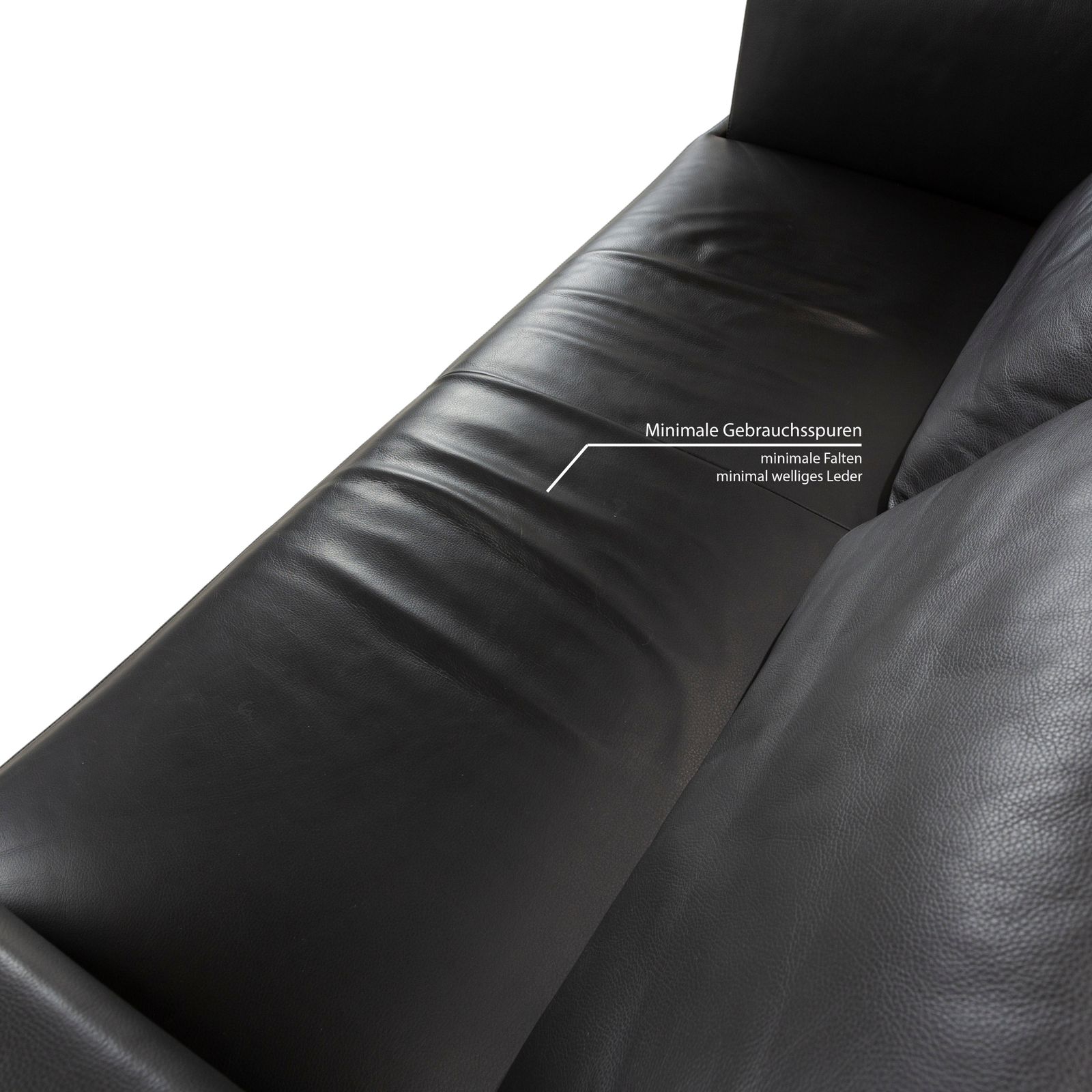 Fsm Easy Fsm Leather Three Seater Grey Manual Function Sofa photo vintage