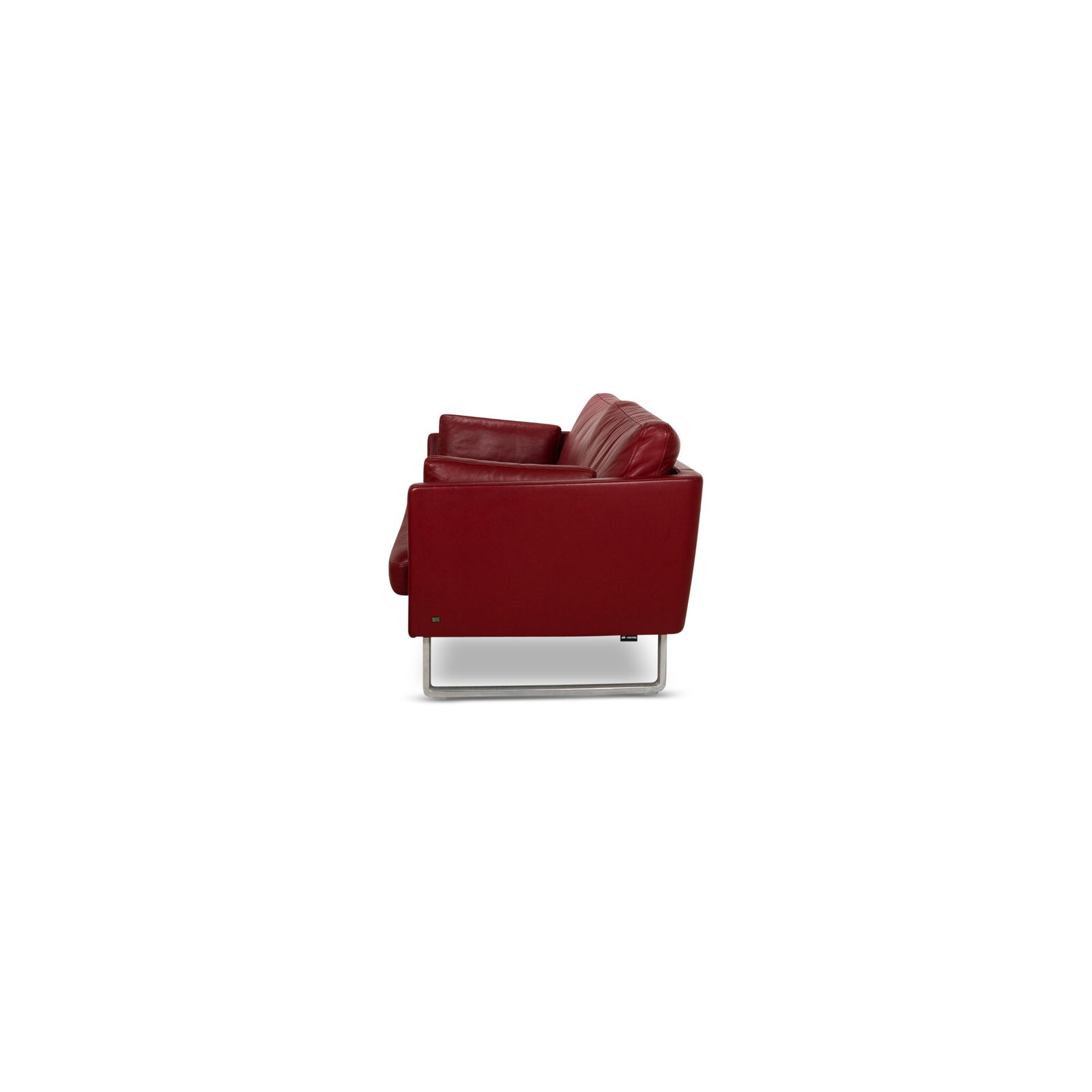 photo for sale Rolf Benz Vida Leather Two Seater Red Sofa