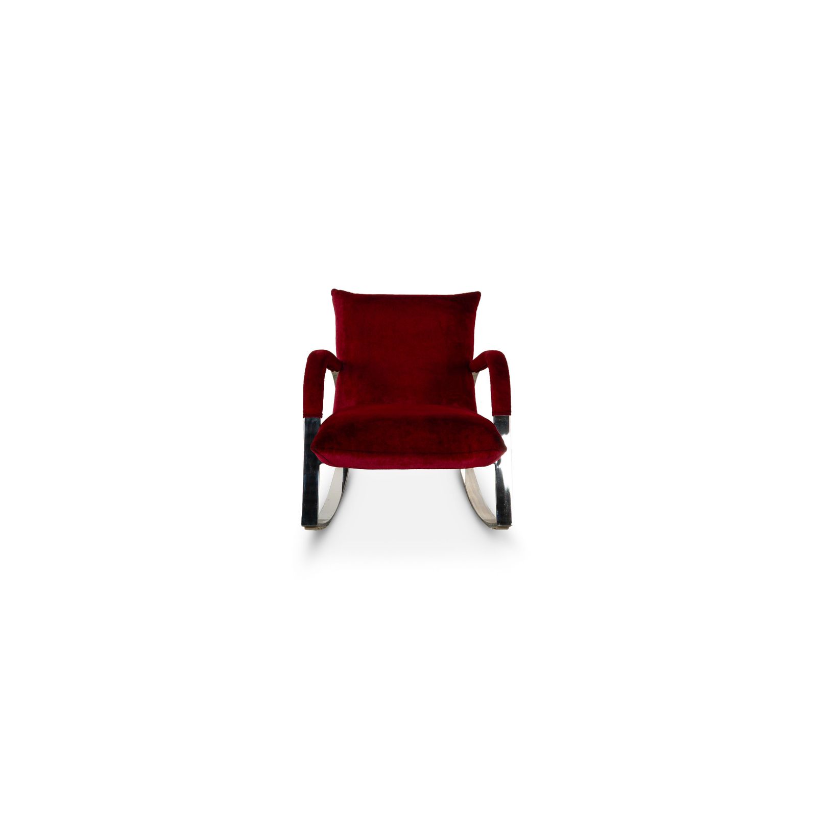 Mobilier Ensemble de fauteuils Bretz Highland en tissu rouge photo