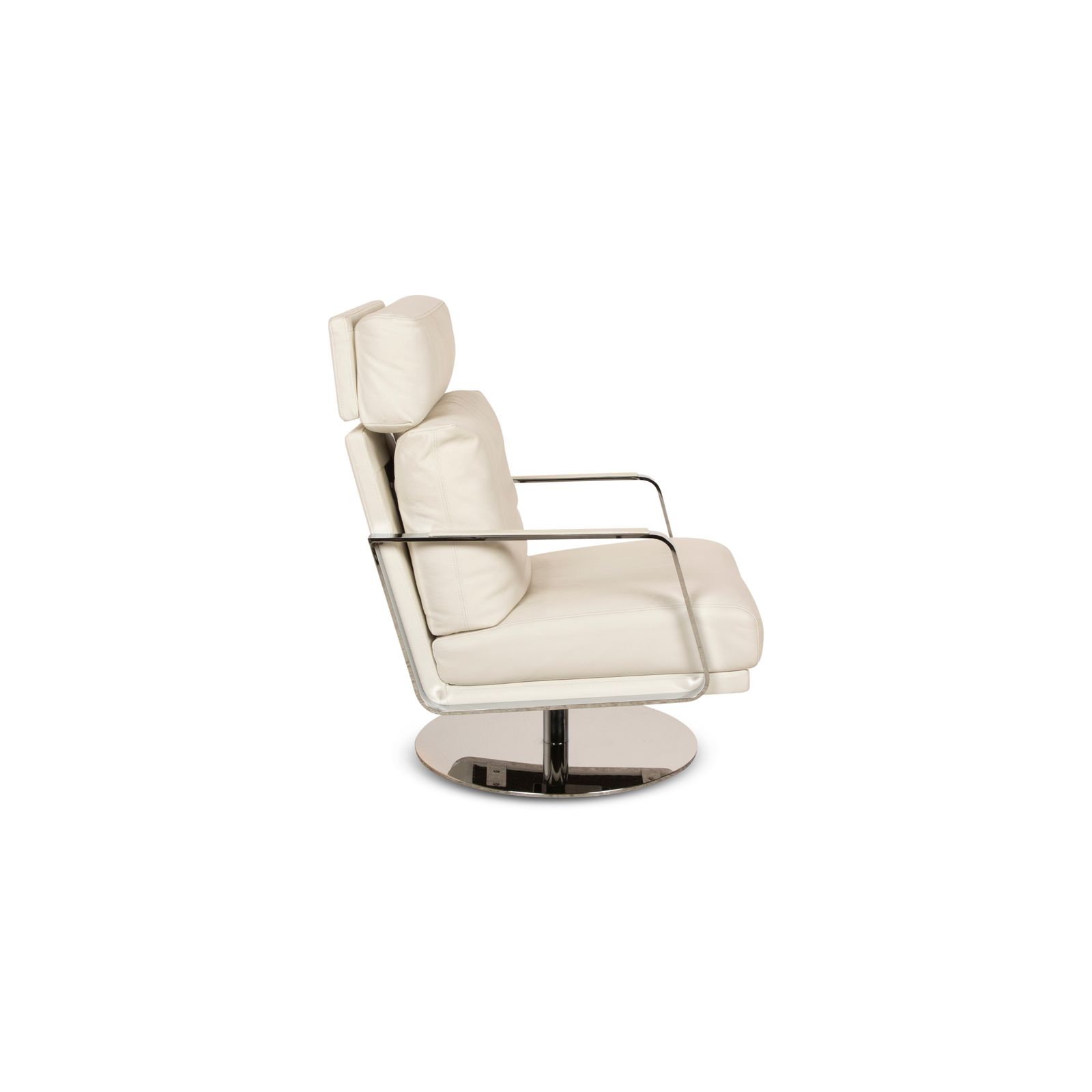 Meubels Rolf Benz 345 Leren Fauteuil Wit photo
