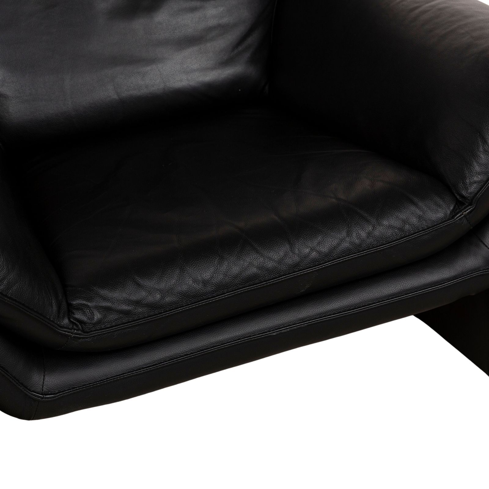 Fauteuil Laauser Atlanta en cuir noir photo for sale
