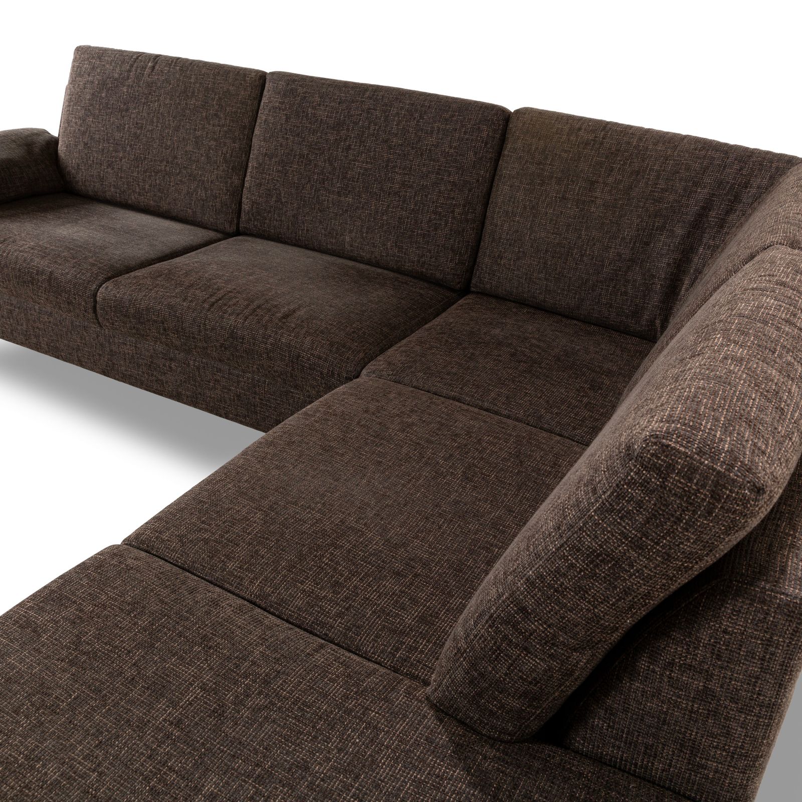 Canapé d'angle Ewald Schillig Vario en tissu marron photo Mobilier