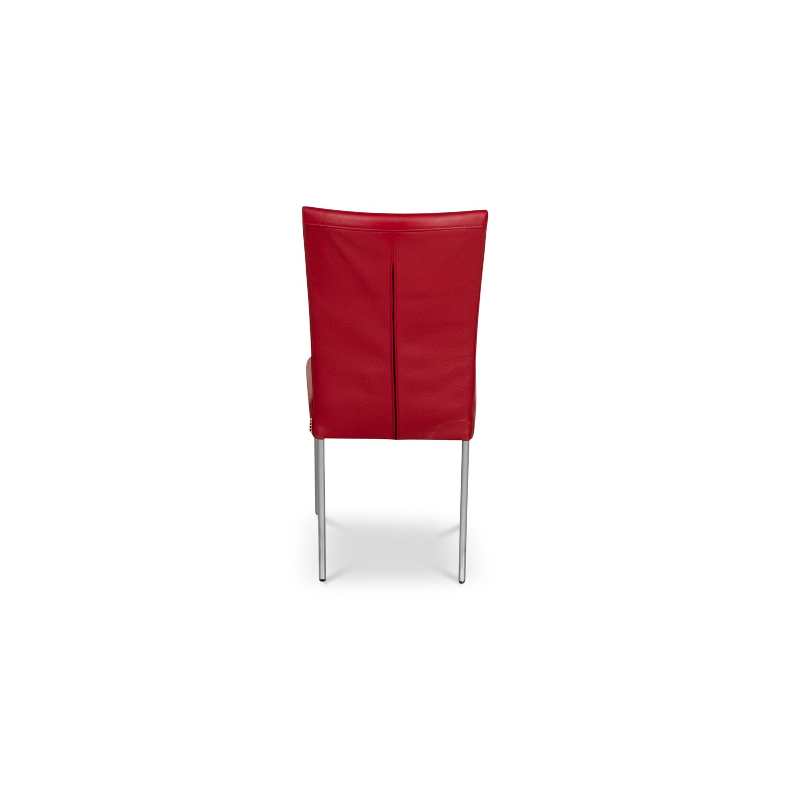 photo furniture Set van 8 Bert Plantagie leren stoelen – rood – eetkamer