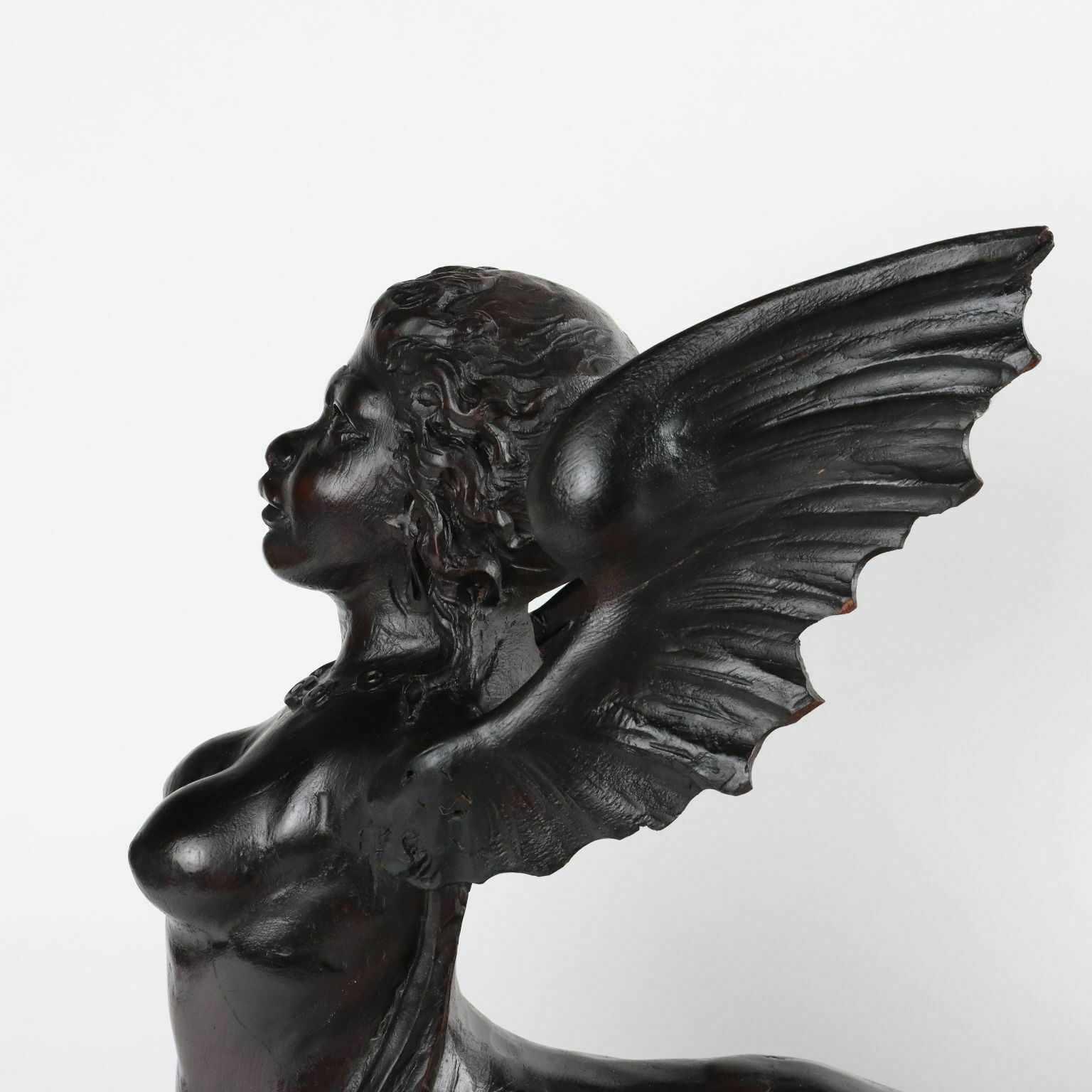 photo furniture Antique Chimeras Carved Wood Italy Late XIX Century