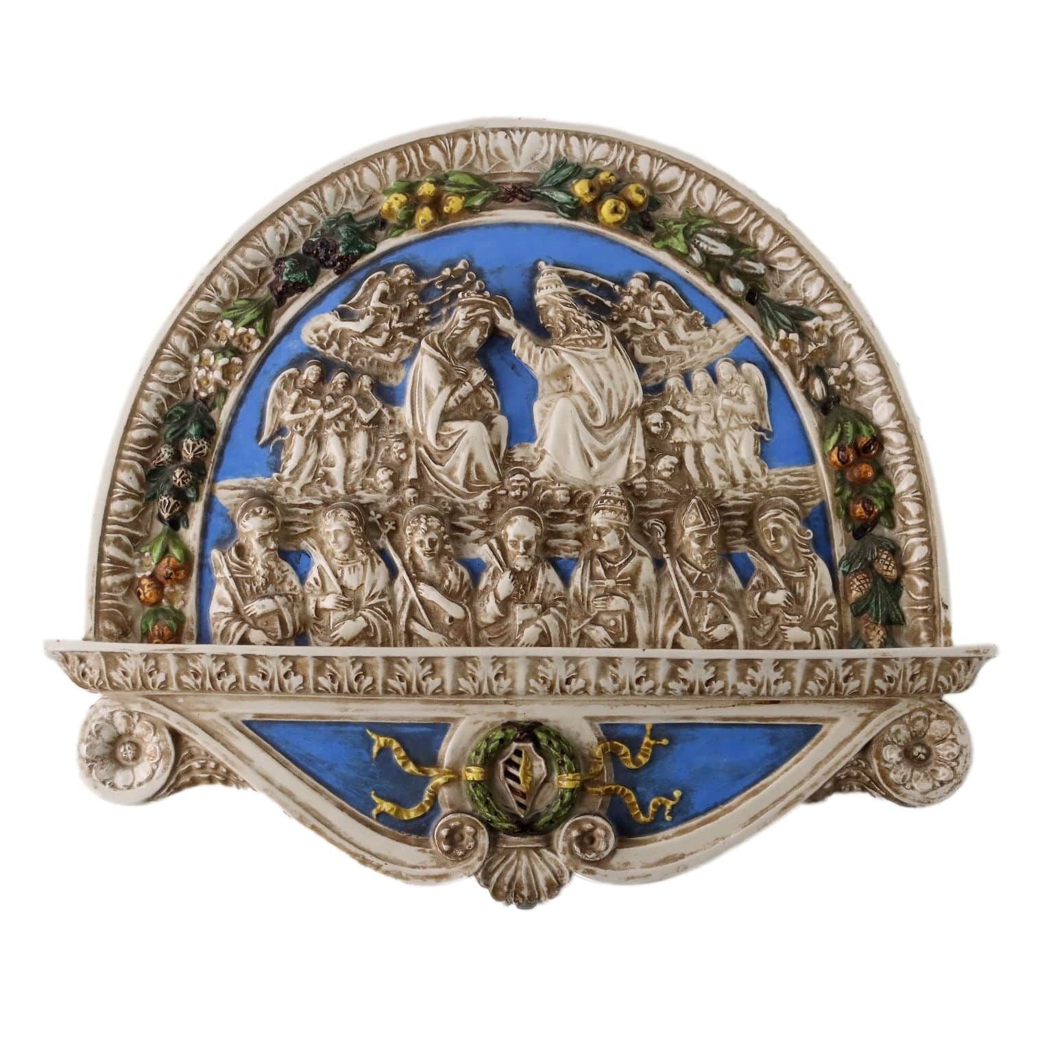 Formella In Maiolica Società Ceramica Colonnata Sesto Fiorentino