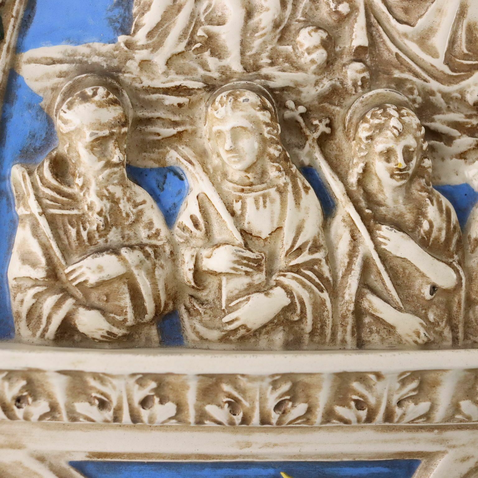 Formella In Maiolica Società Ceramica Colonnata Sesto Fiorentino photo vinterior