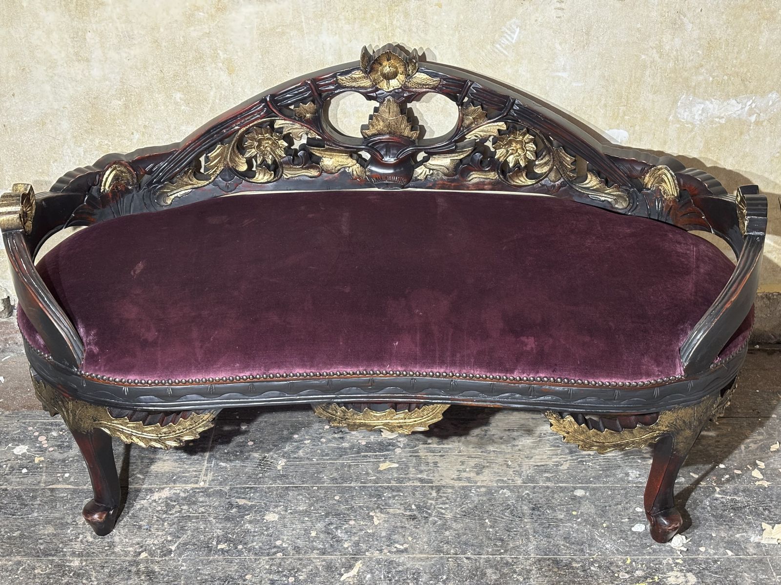 Antique Oriental Seat photo furniture