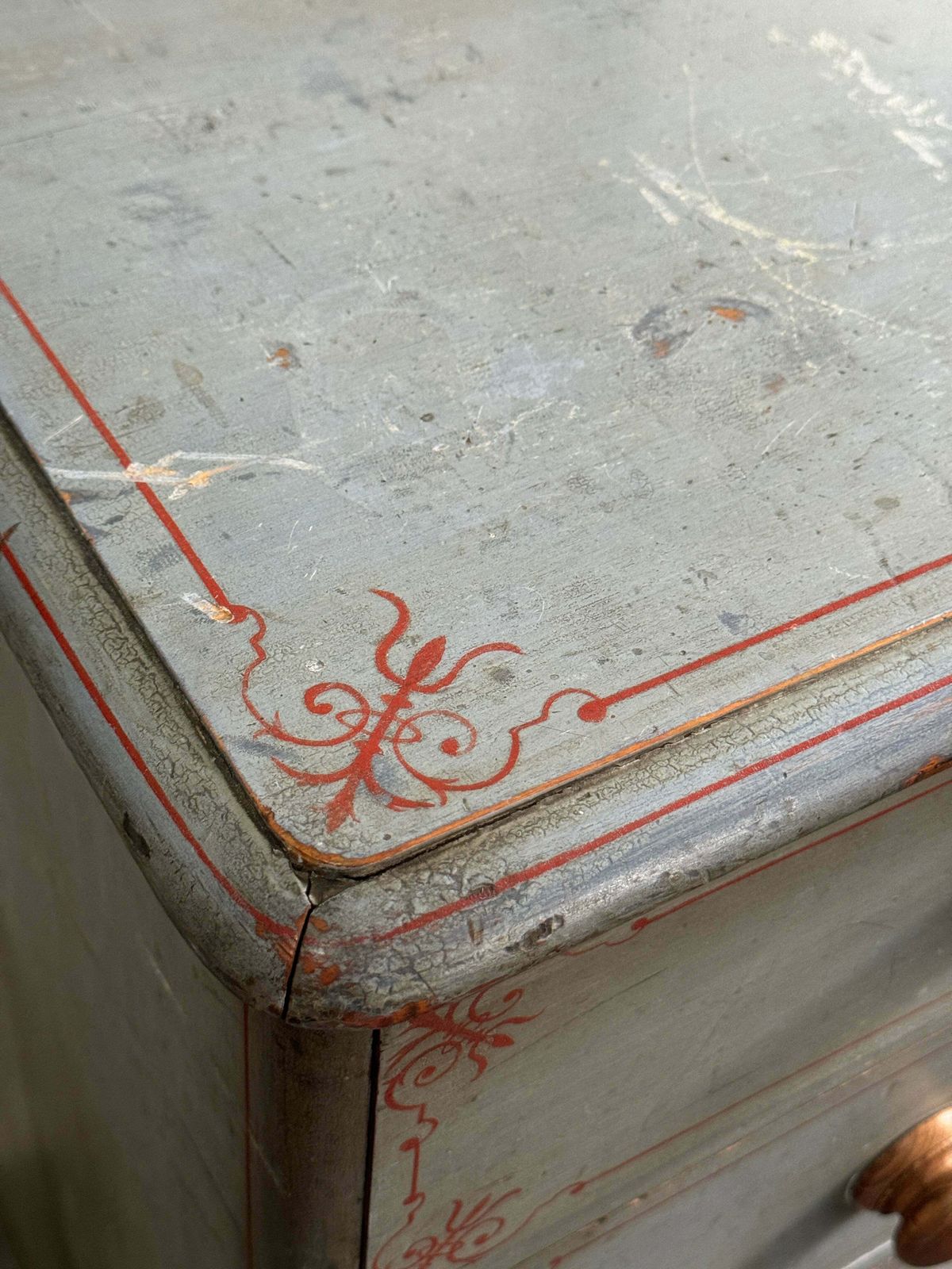 Original Painted Victorian Chest Of Drawers photo 995.0